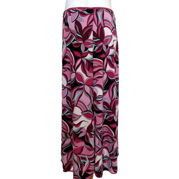 Y2K Patterned Skirt Size M Pink 2000s Vintage Floral Print - Picture 3 of 7